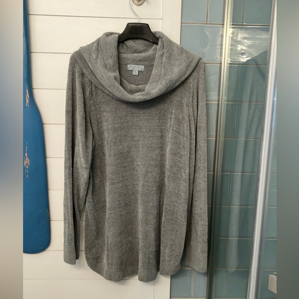 Barefoot Dreams Cozy Chic cowl neck sweater